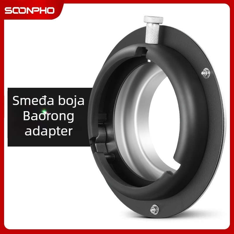 Bajonetni adapter za studijsko svjetlo za Softbox, aluminijeva legura, bajonet konverter, nosač fotografskog svjetla