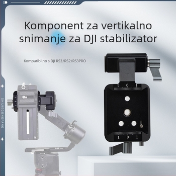 Dodatak za stabilizator kamere — aluminijska legura, nosivost 2–5 kg, model 8169, pakiranje: kožna kutija