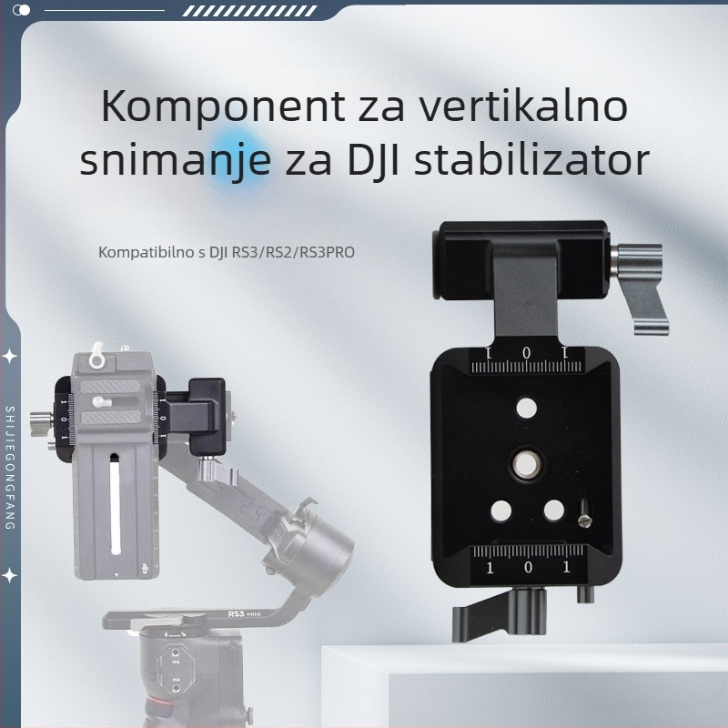 Dodatak za stabilizator kamere — aluminijska legura, nosivost 2–5 kg, model 8169, pakiranje: kožna kutija