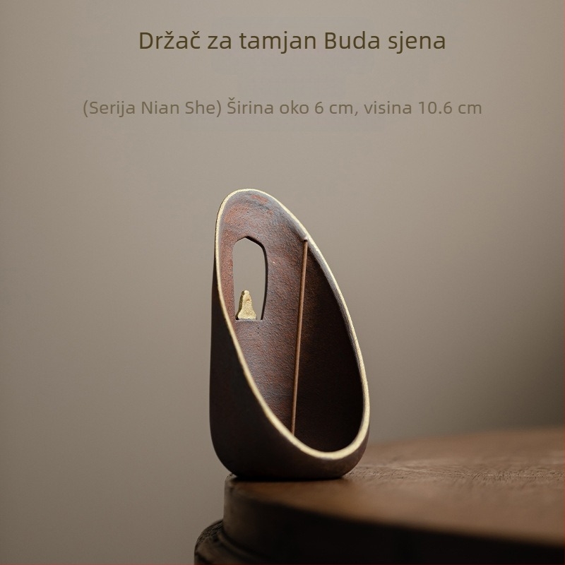 Keramički držač za mirisne štapiće, kineski stil, marka Conley Ceramics, porijeklo Dehua, polu ručna i polu-mehanička izrada