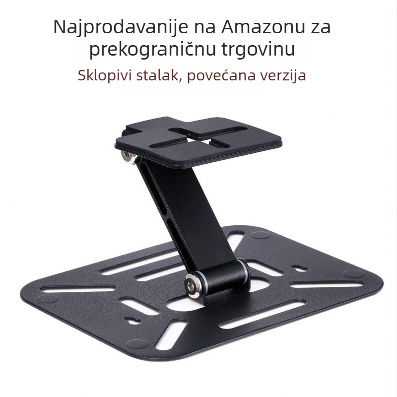 Nosač za projektor s metalnom pan/tilt glavom, sklopiv, 180° rotacija, tri u jedno: stolni, zidni i za ugradnju na strop