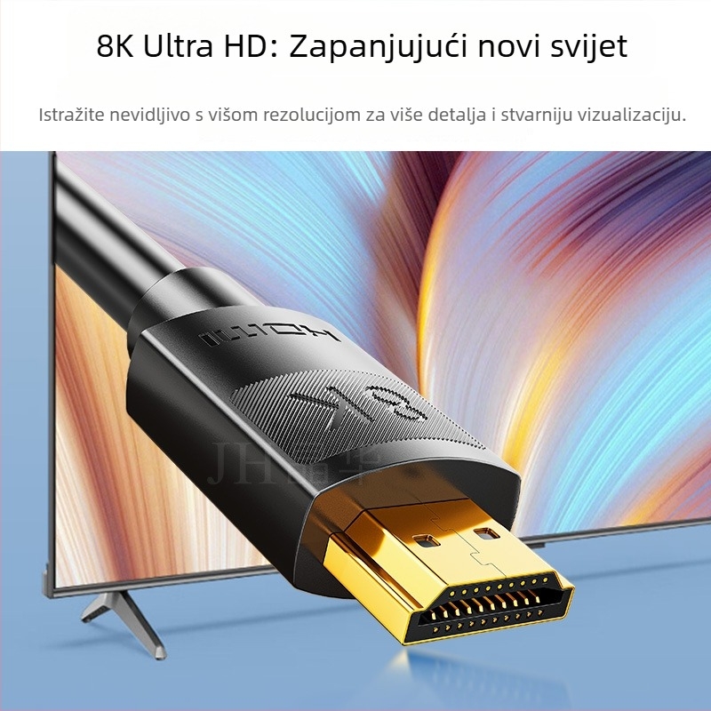 Jinghua HDMI 2.1 8K adapter kabel za TV i projektor – bakar bez kisika, zlatno premazan