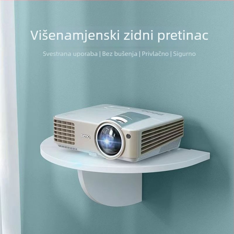 Zidni plastični nosač bez bušenja za projektor, telefon i ruter