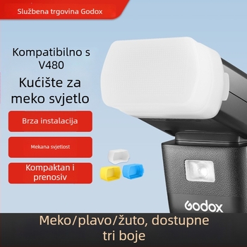 Soft light difuzor za V480 fotoaparat, prijenosni softbox dodatak, kompatibilan s V480 on-camera flash, uključuje 1 softbox, težina oko 0,1 kg