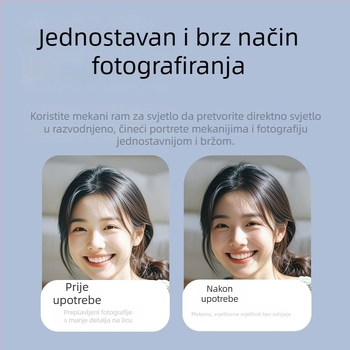 Soft light difuzor za V480 fotoaparat, prijenosni softbox dodatak, kompatibilan s V480 on-camera flash, uključuje 1 softbox, težina oko 0,1 kg