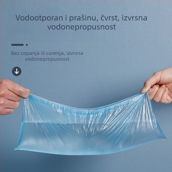Meiliya jednokratne zaštitne navlake za cipele od PE plastike, za unutarnju upotrebu, vodootporne i protuklizne, 100 komada