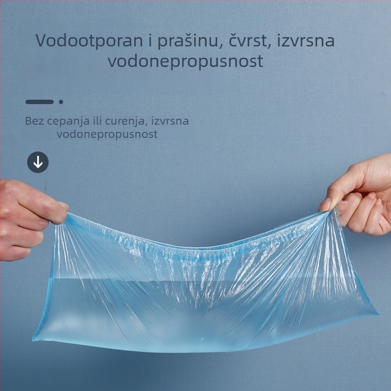 Meiliya jednokratne zaštitne navlake za cipele od PE plastike, za unutarnju upotrebu, vodootporne i protuklizne, 100 komada