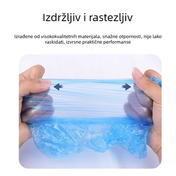 Jednokratne navlake za cipele od plastike, debeli za unutarnju upotrebu, vodootporne, otporne na habanje, protuklizne.