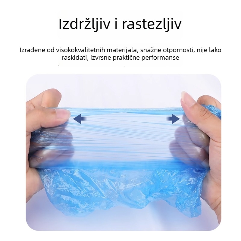 Jednokratne navlake za cipele od plastike, debeli za unutarnju upotrebu, vodootporne, otporne na habanje, protuklizne.