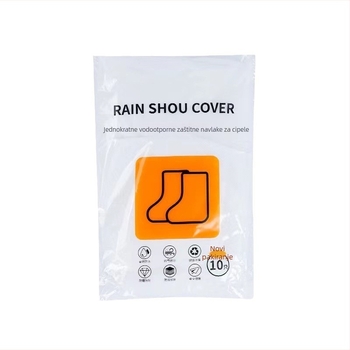 Jednokratno navlake za kišne čizme s visokim vratom, prozirne PE, vodootporne i otporne na habanje, debljina 5, protuklizne