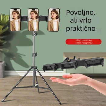Univerzalna glava stativa za pametne telefone, ABS tijelo, nosivost 2–5 kg, težina 124,5 g