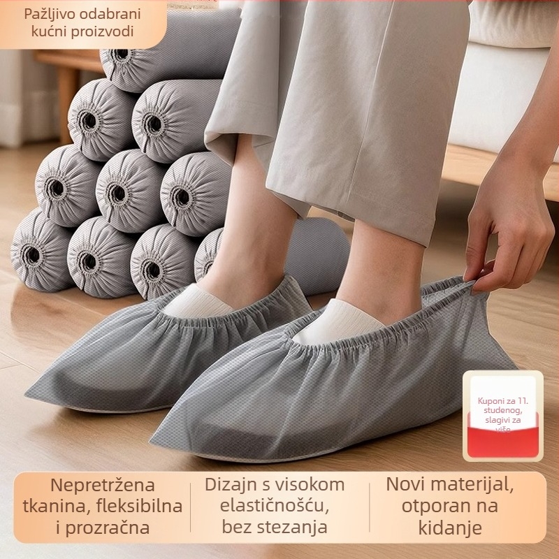 Jednokratne navlake za cipele za kućnu upotrebu, netkani materijal, debljina 300-400 g, jedna veličina odgovara svima, mogućnost ispisa logotipa