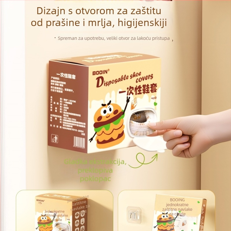 Jednokratne navlake za cipele od netkanog materijala, vodootporne, otporne na habanje, unutarnje protuklizne površine
