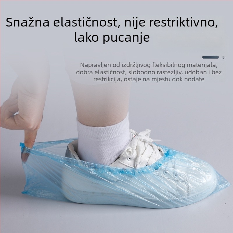 Jednokratne navlake za cipele, plastične, unutarnja upotreba, zaštita od prašine, protuklizne, 100 kom.