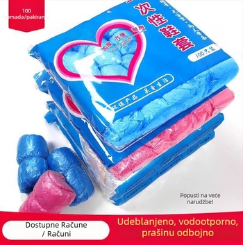 Jednokratne PE navlake za cipele, debeli, vodootporne, 100 kom., 1,8 g po komadu