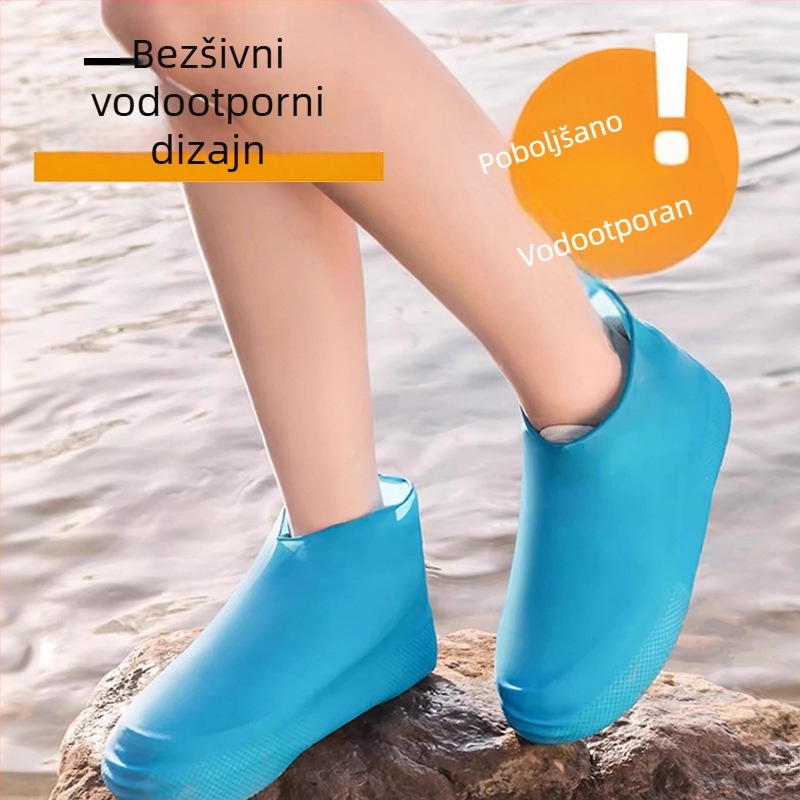 Nepropusni navlaci za cipele za kišu, protuklizni, otporni na habanje, za muškarce i žene, za kišne dane, vanjska upotreba, pogodna za visoke čizme.