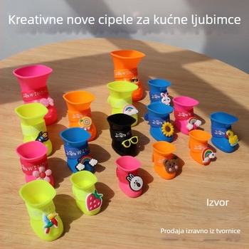 Silikonske kišne cipele za pse – vodootporne, protuklizne, otporne na habanje, mekana potplata