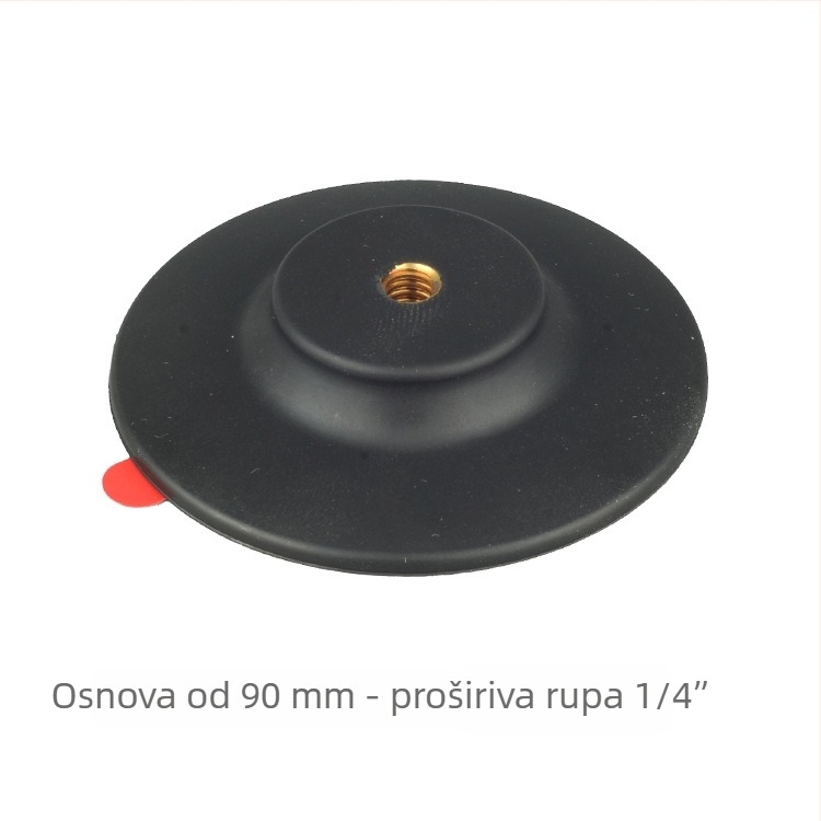 Dodatna oprema – baza s kugličnom glavom za akcijske kamere i pametne telefone, ljepiva baza, model FAM-66 / FAM-90, materijal plastika