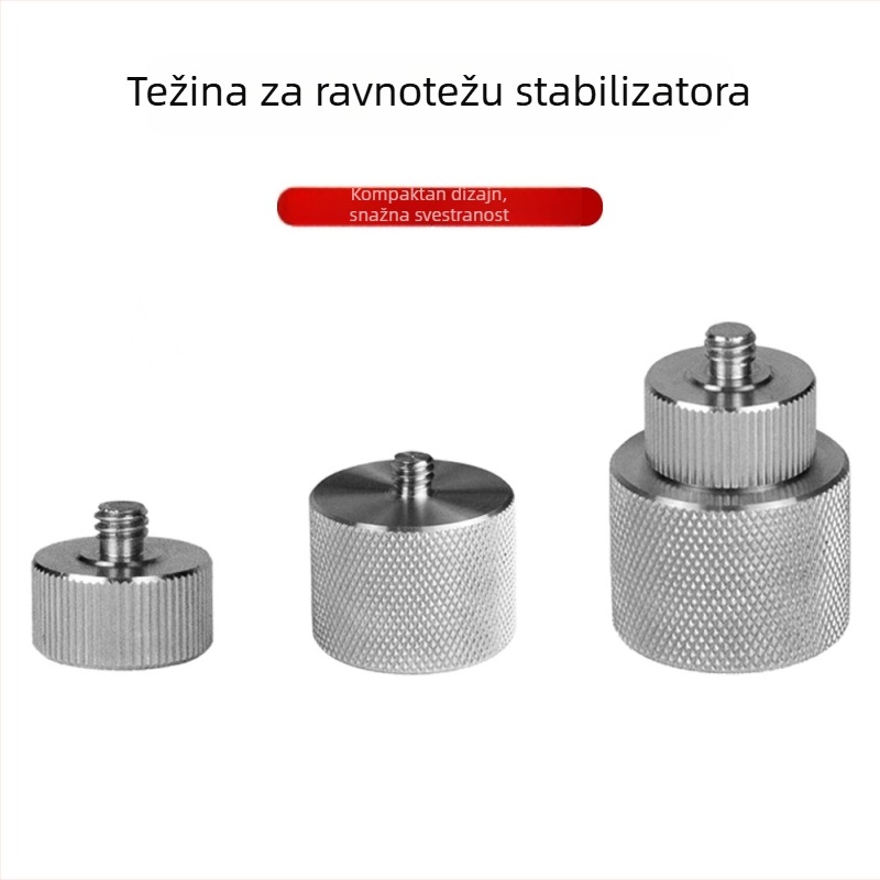 Balansni teret za gimbal DSLR s vijkom 1/4, nehrđajući čelik, 25 g