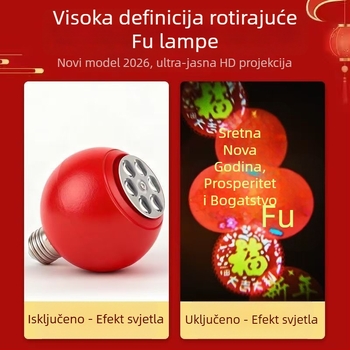 Fenjer-projekcijska svjetiljka s rotirajućom glavom, E27, model 9008, IP42, 220V