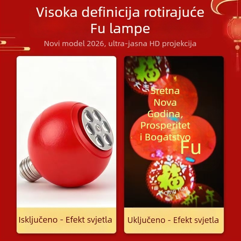 Fenjer-projekcijska svjetiljka s rotirajućom glavom, E27, model 9008, IP42, 220V