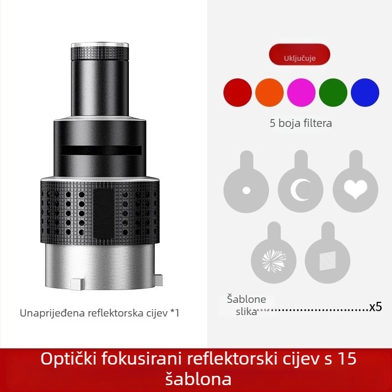 Pribor za objektiv za foto lampu Shenniu Jinbei Hertus Baorong; aluminijska legura; model mm866; LED umetnuta spot leća s optičkim fokusiranjem; nosivost 2–5 kg; težina 1 kg