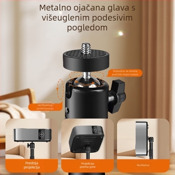 Metalna pločica za projektor s pan-tilt nosačem, višestruka upotreba, izvlačna i prilagodljiva, prijenosna