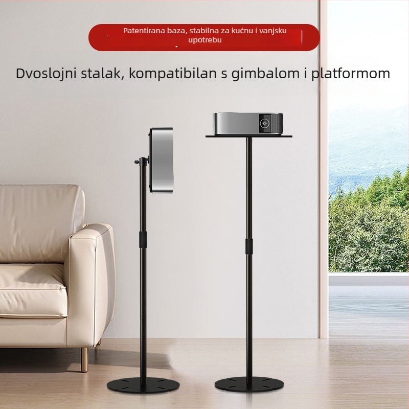 Metalna pločica za projektor s pan-tilt nosačem, višestruka upotreba, izvlačna i prilagodljiva, prijenosna