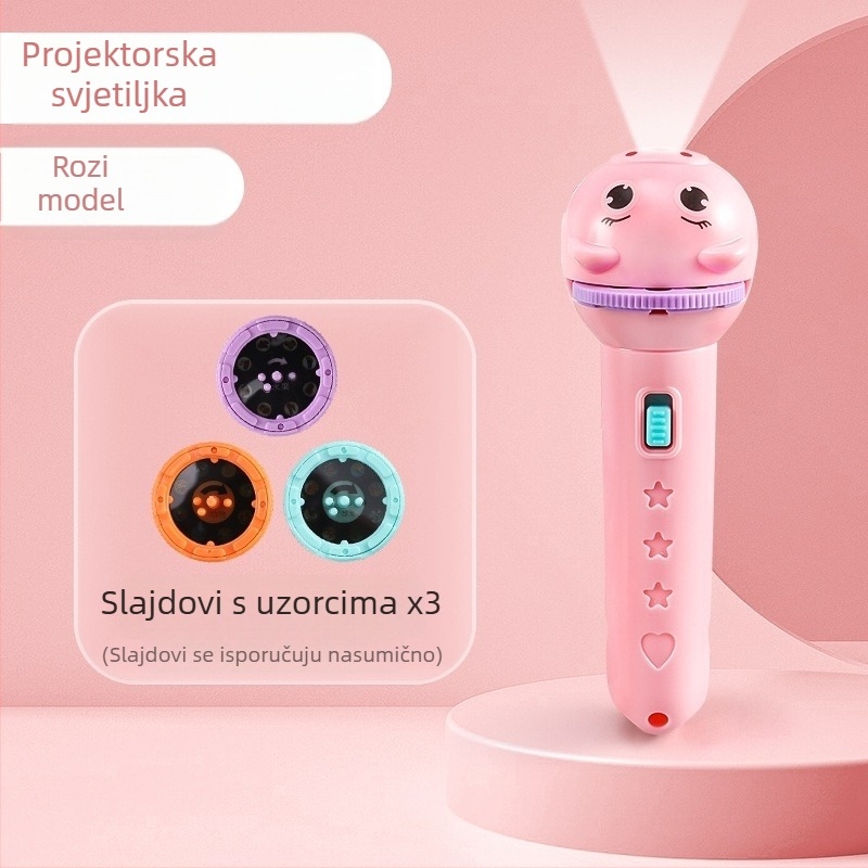 Dječji projekcijski svjetleći set – svijetleća edukativna igračka s likovima životinja, potiče ran razvoj i koordinaciju ruka-oko, plastično-gumeno tijelo, 3C certifikat