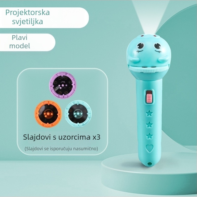 Dječji projekcijski svjetleći set – svijetleća edukativna igračka s likovima životinja, potiče ran razvoj i koordinaciju ruka-oko, plastično-gumeno tijelo, 3C certifikat