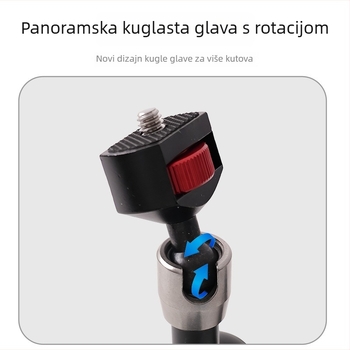 Čarobni rameni nosač za mobitel i mikrofon — univerzalni aluminijski spoj, dvostrani gimbal, dimenzije 11 x 7 inča, nosivost do 2 kg