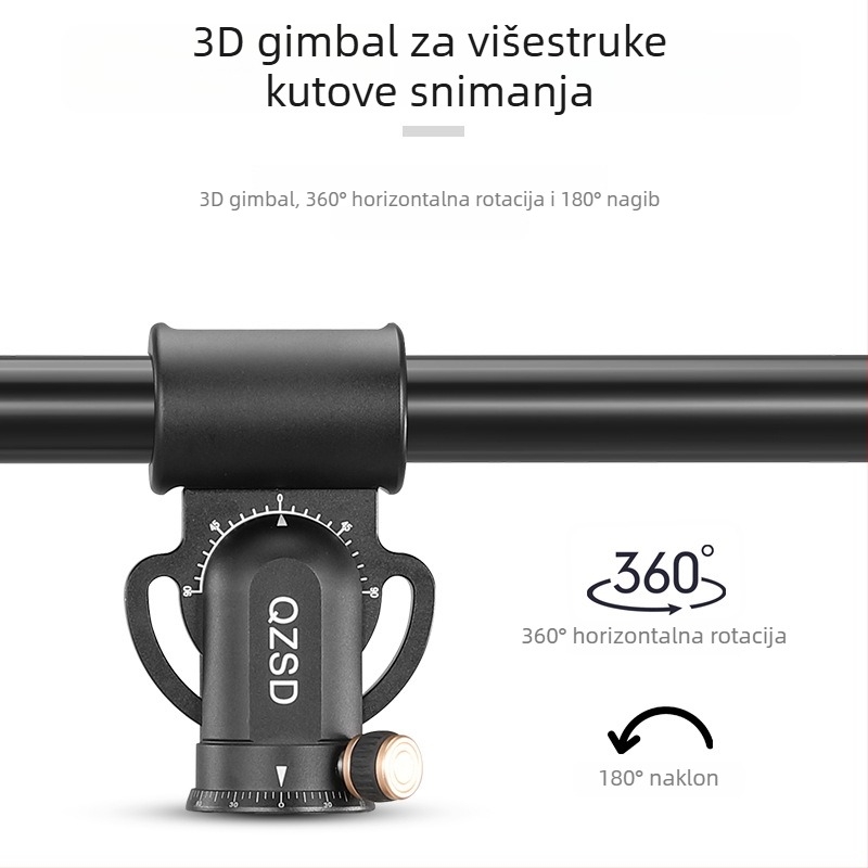 Gornji držač za pametni telefon i SLR kameru, QL-02, karbonska vlakna
