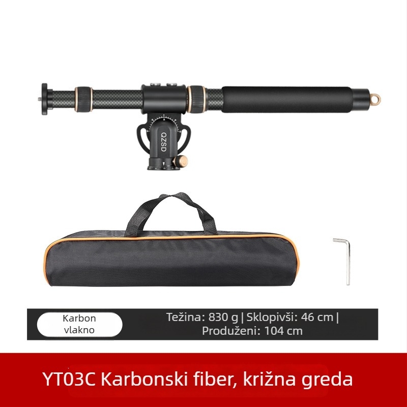 Gornji držač za pametni telefon i SLR kameru, QL-02, karbonska vlakna
