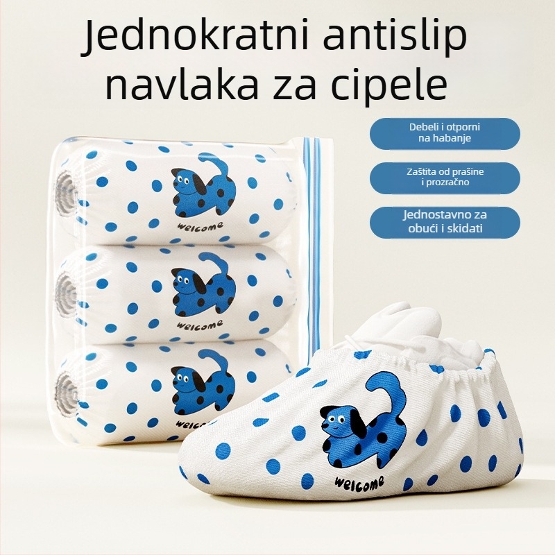 Jednokratne navlake za cipele od netkanog materijala, za unutarnju upotrebu, protuklizne, vodootporne, izuzetno debele