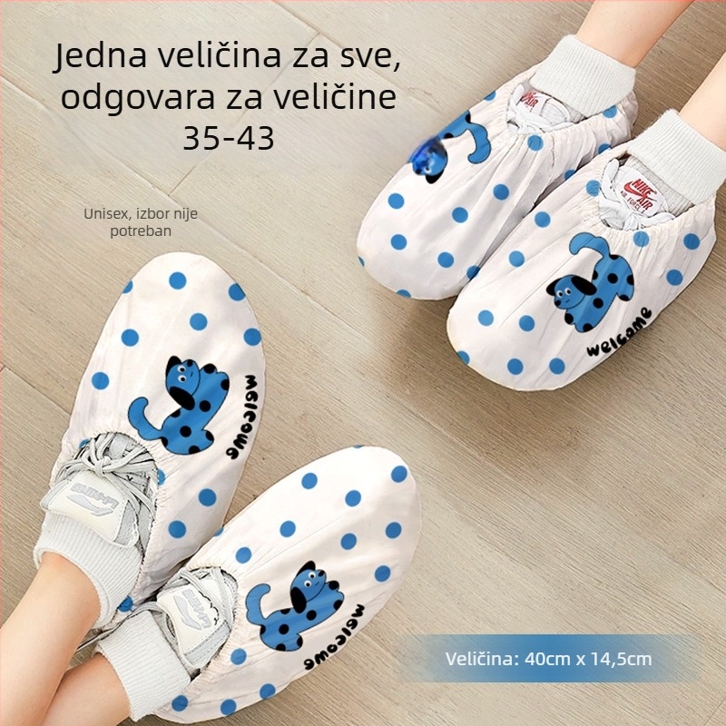 Jednokratne navlake za cipele od netkanog materijala, za unutarnju upotrebu, protuklizne, vodootporne, izuzetno debele