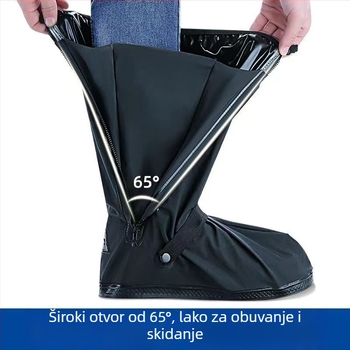 Visoke kišne navlake za obuću, vodootporne i izdržljive, materijal PP, moderan minimalistički stil, LY010302, za muškarce i žene