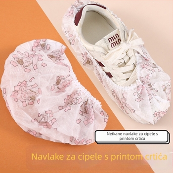 Jednokratne navlake za cipele za unutarnju upotrebu, debeli netkani materijal, vodootporne, protuklizne, otporne na habanje, za odrasle i učenike