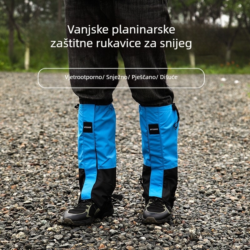 Odrasle navlake za noge za planinarenje, vodootporne, otporne na blato, otporne na insekte, od poliestarskih vlakana