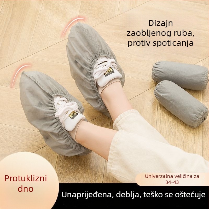 Jednokratne navlake za cipele od netkanog materijala, debele, vodootporne, otporne na habanje, protuklizne, za unutarnju uporabu, za kućnu upotrebu, računalne sobe, studente i goste.