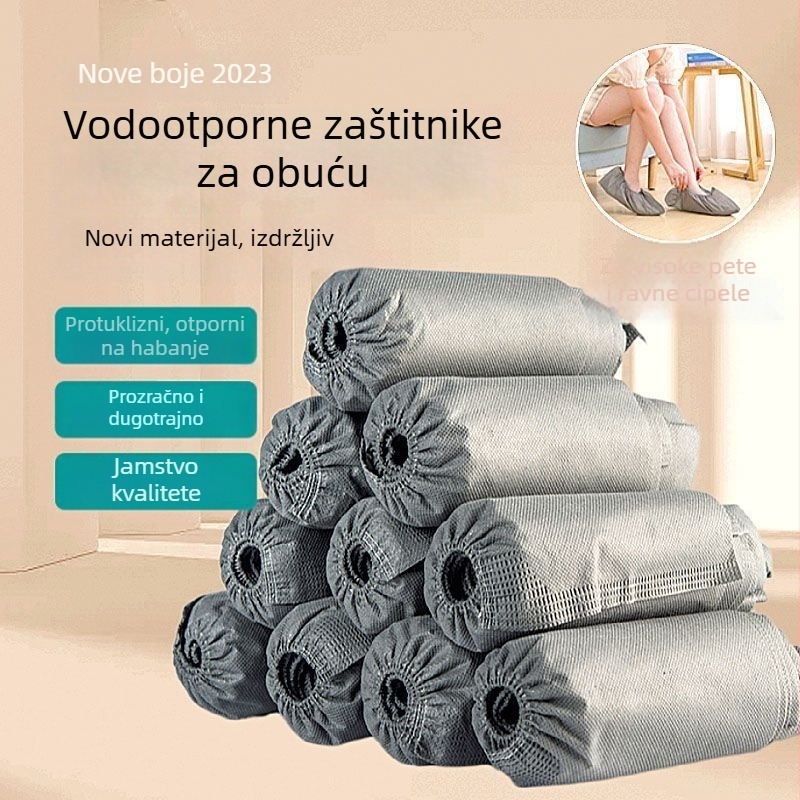 Jednokratne navlake za cipele od netkanog materijala, debele, vodootporne, otporne na habanje, protuklizne, za unutarnju uporabu, za kućnu upotrebu, računalne sobe, studente i goste.