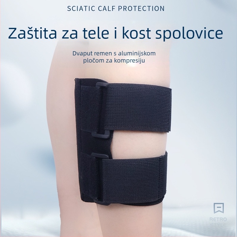Sportska zaštita za listove s X-oblikovanom trakom i SEBS jastučićem, od poliester vlakna, za odrasle
