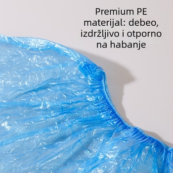Jednokratne prozirne navlake za cipele od PE – vodootporne, otporne na prašinu, otporne na habanje, za kućnu upotrebu