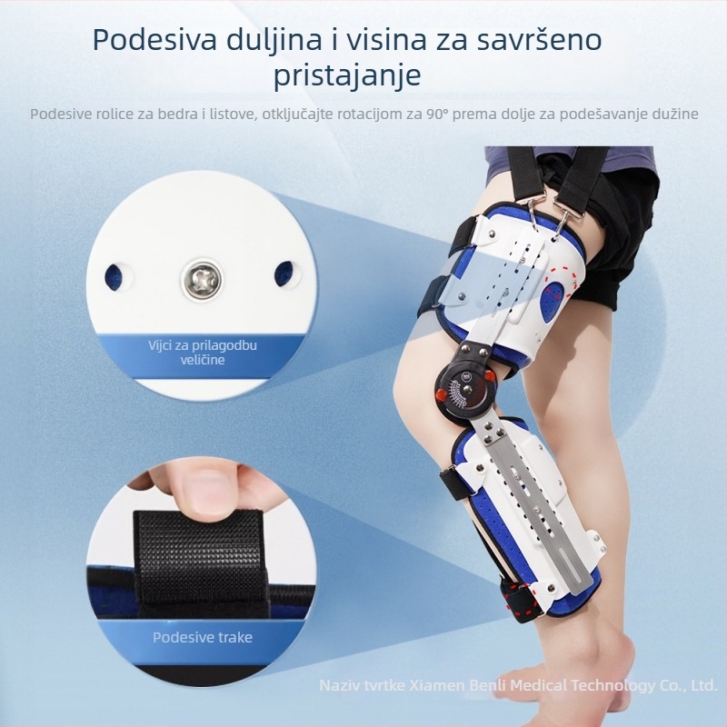 Aulex ortoza koljena za opću upotrebu, materijal: visokokvalitetna aluminijska legura s penom, zaštita listova, podrška noge