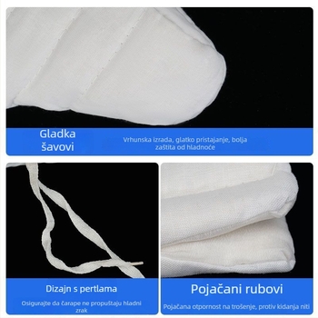 Čizme za kišu s unutarnjom pamučnom postavom, vodootporne, debeli izolacijski sloj, pogodne za rudnike i hladne uvjete
