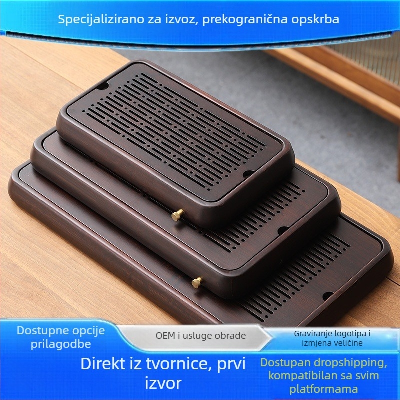 Čajna ploča i dvostruko upotrebljivi stol za čaj, bambus, Xie Gongzi Tea Set, moderan i jednostavan stil, 1,5 kg