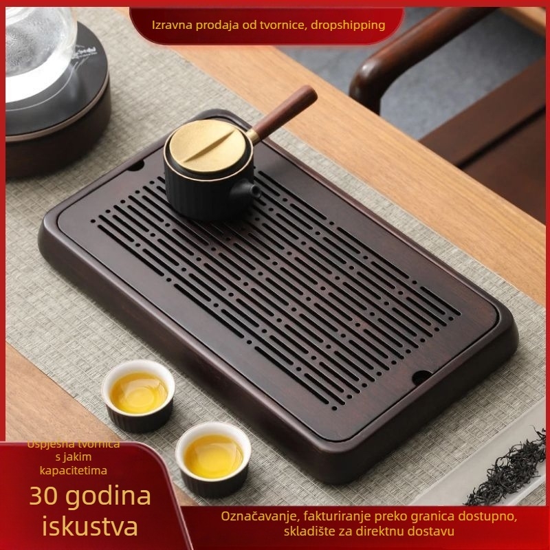 Čajna ploča i dvostruko upotrebljivi stol za čaj, bambus, Xie Gongzi Tea Set, moderan i jednostavan stil, 1,5 kg
