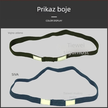 Dodatak kacigi za M1/MICH/M88: svijetleće mačje oko s reflektirajućom širokom elastičnom trakom, gumasti elastični materijal