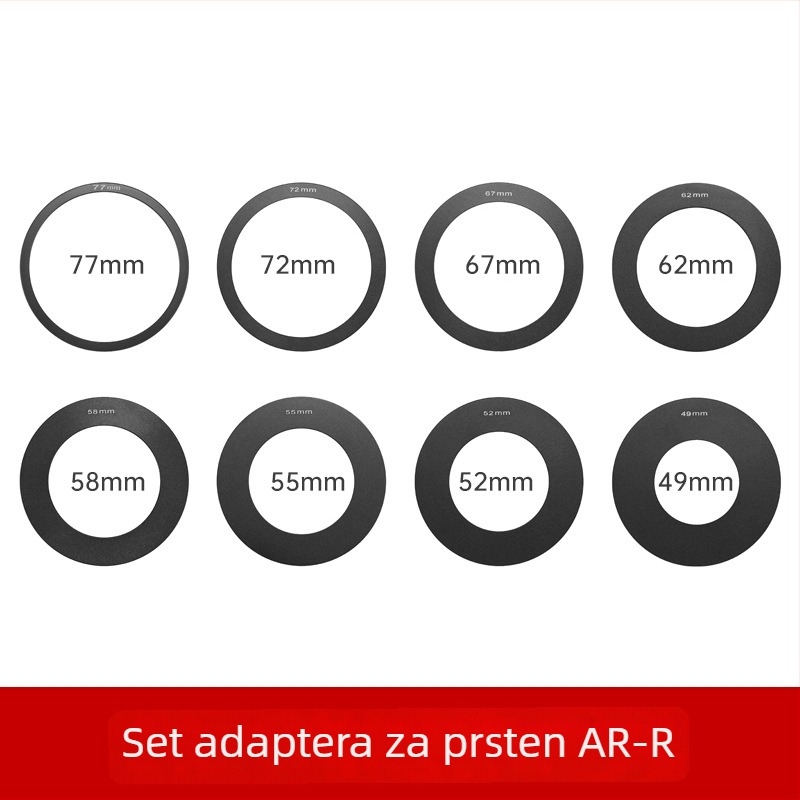MF12 komplet filter-adaptera za prstenasti bljeskalnik, aluminijska legura, God Cow