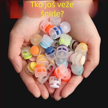 Elastični klips za šnuru za djecu 204501 za tenisice – bez vezivanja, jednostavan sportski stil, standardna duljina šnure