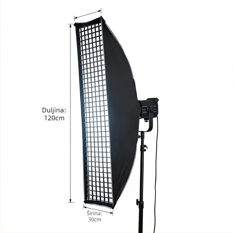 Brzo-sastavljiva pravokutna mrežica za softbox za bljeskalicu – aluminijska legura, nosivost 6–10 kg, težina 0,85 kg, kompatibilno s Baorong bljeskalicama